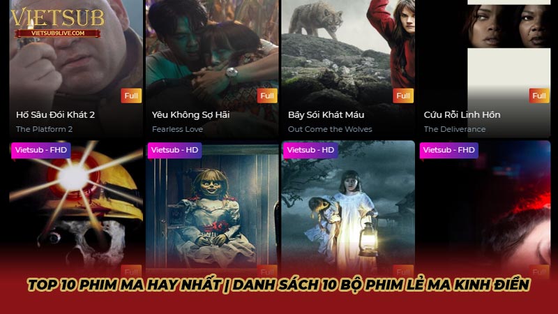 Top 10 phim ma hay nhất | Danh sách 10 bộ phim lẻ ma kinh điển